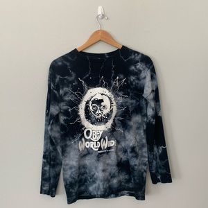 obey world wide dark blue tye dye